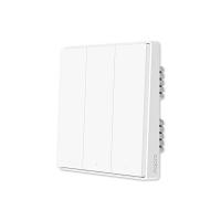 Умный выключатель Xiaomi Aqara Smart Wall Switch D1 (Тройной с нулевой линии) White (ZNQBKG20LM)