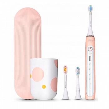 Электрическая зубная Soocas X5 Sonic Electric Toothbrush с тремя насадками (Pink)